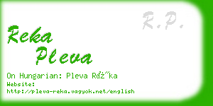 reka pleva business card